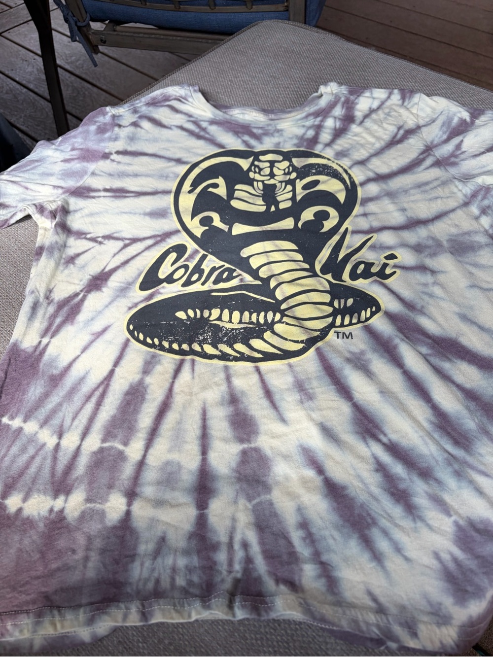 Fifth Sun Cobra Kai Tie-Dye Tee — Purple & White